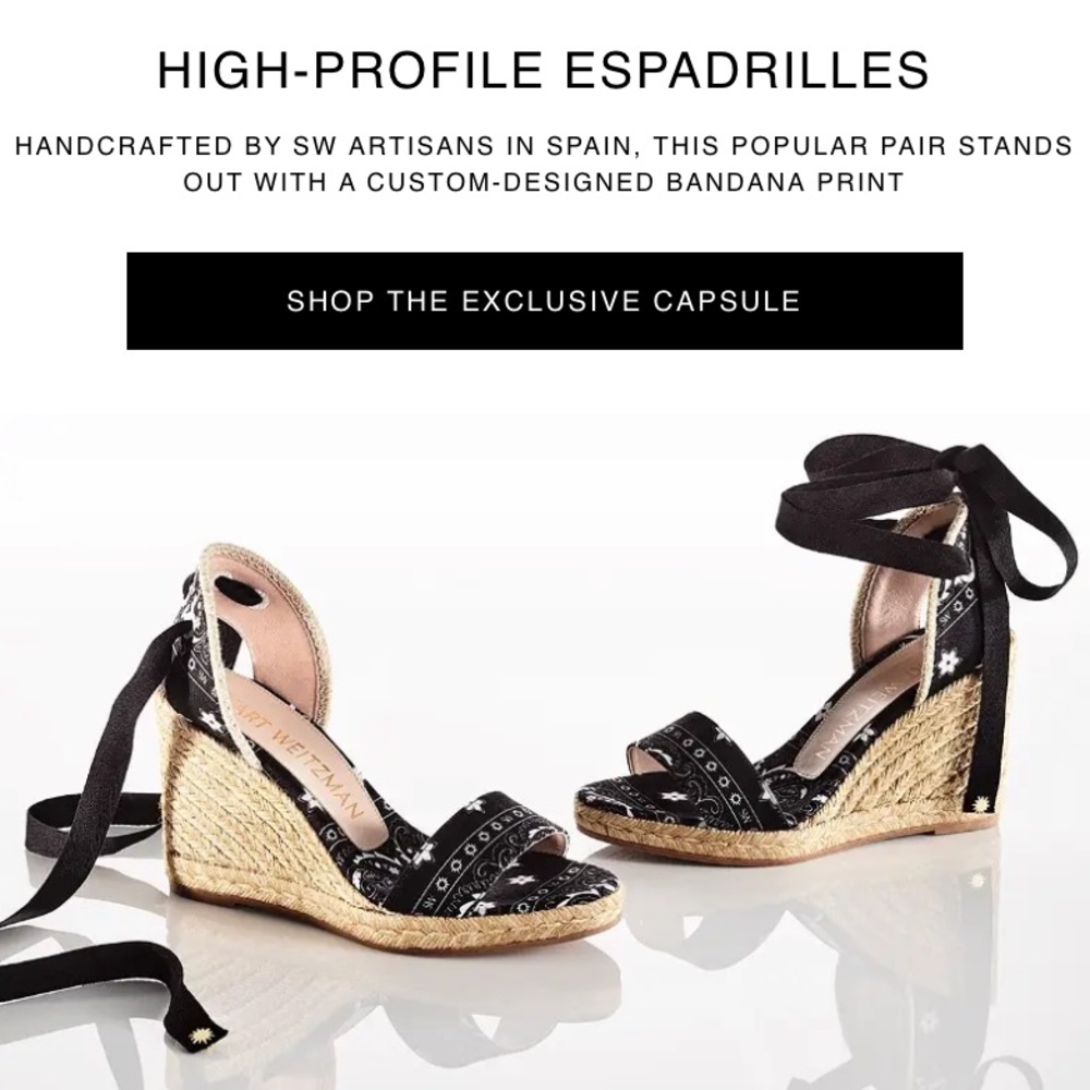 Stuart Weitzman, Authentic Illeana Lace Up Wedges… - image 1